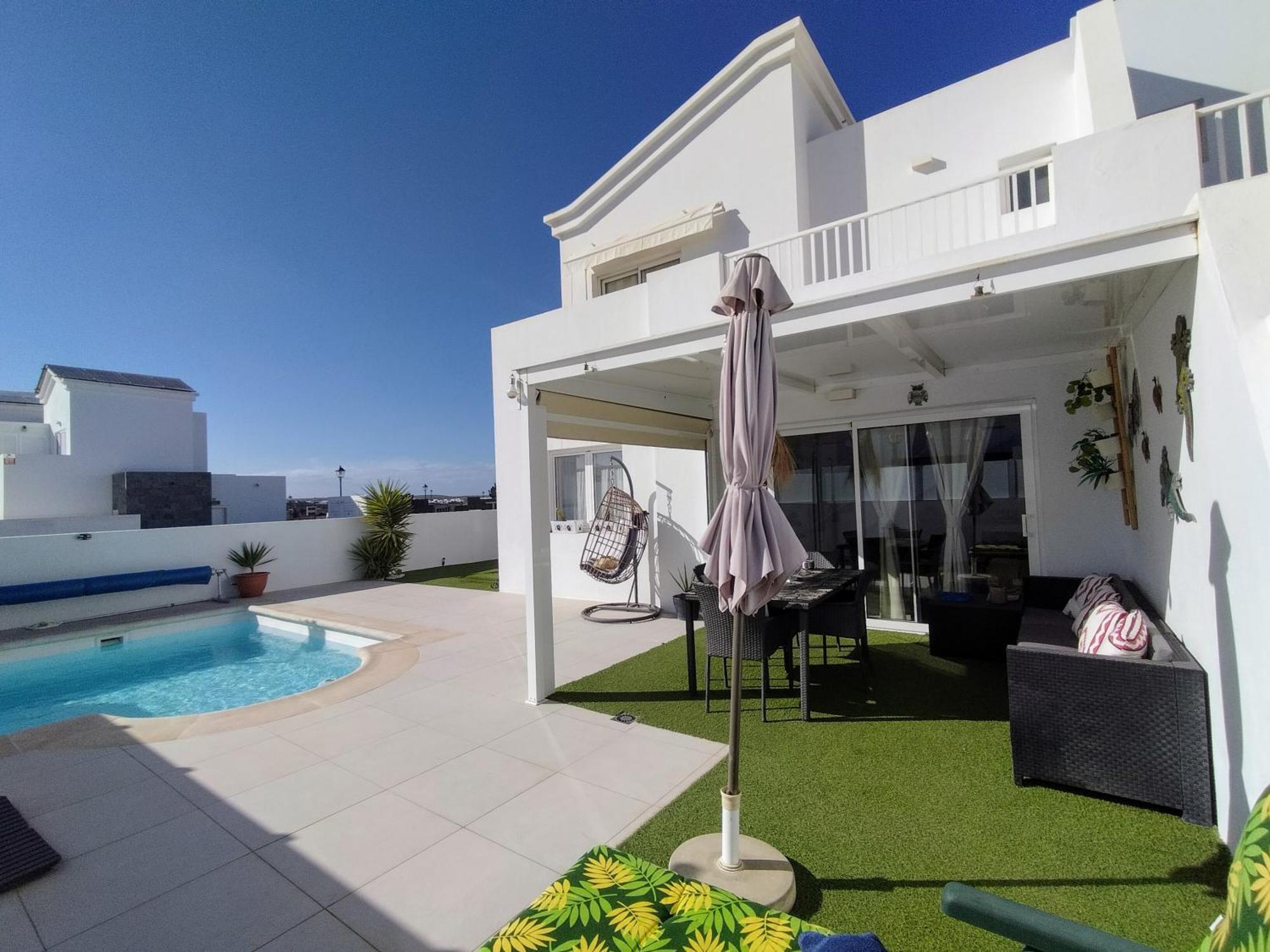 Lovely Villa Agua & Fuego,Heated Pool Playa Blanca  Luaran gambar