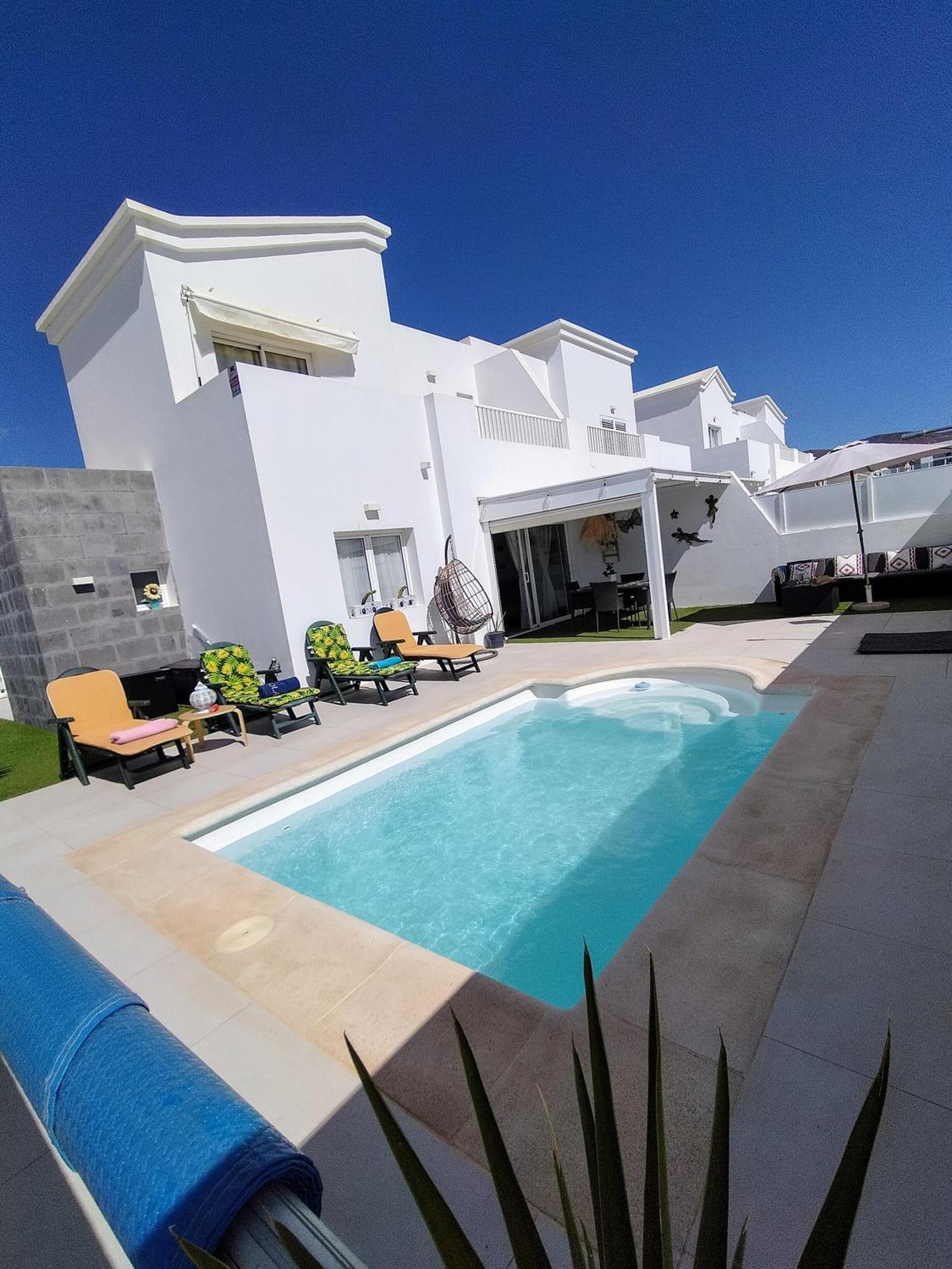 Lovely Villa Agua & Fuego,Heated Pool Playa Blanca  Luaran gambar
