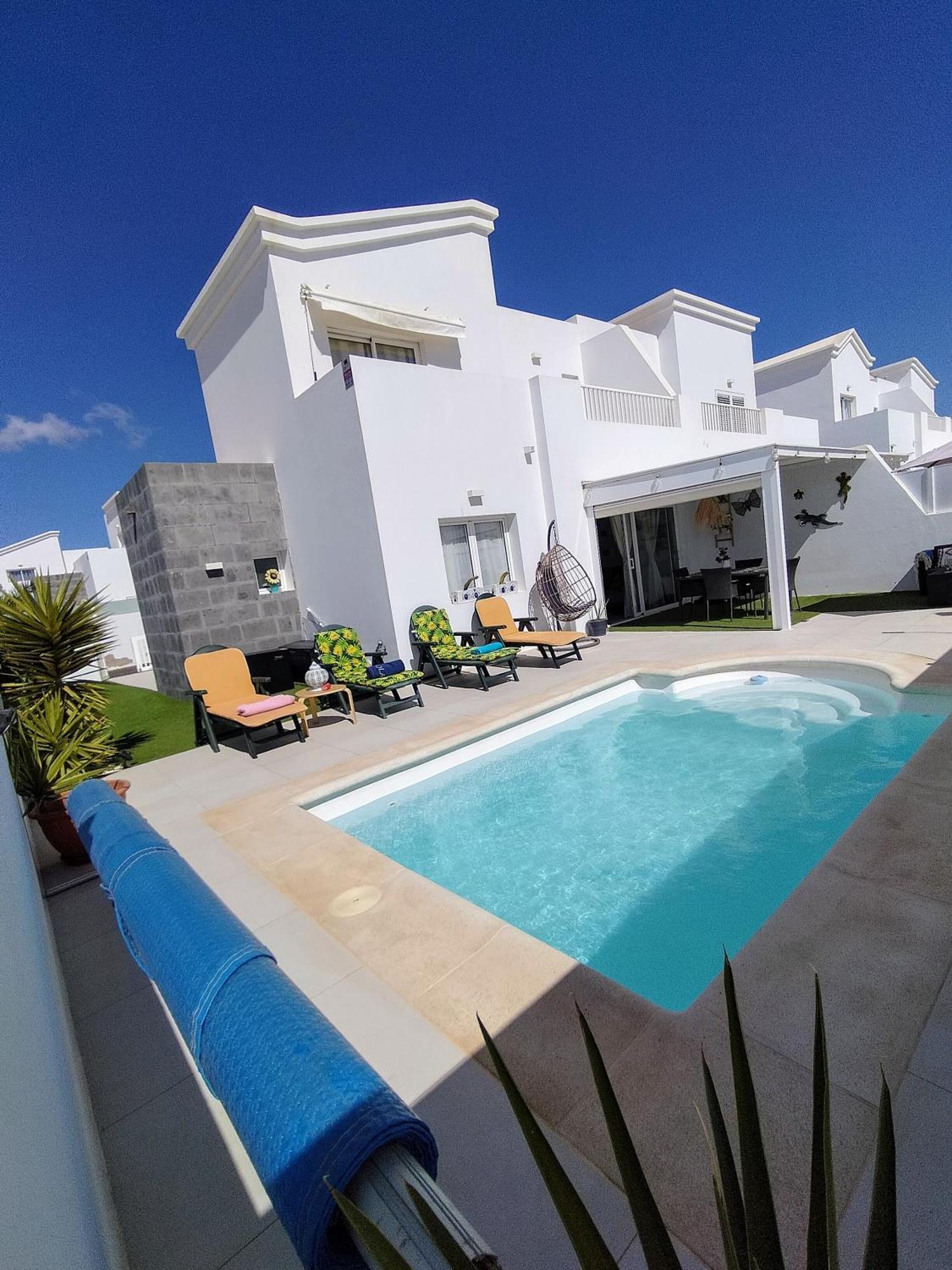 Lovely Villa Agua & Fuego,Heated Pool Playa Blanca  Luaran gambar