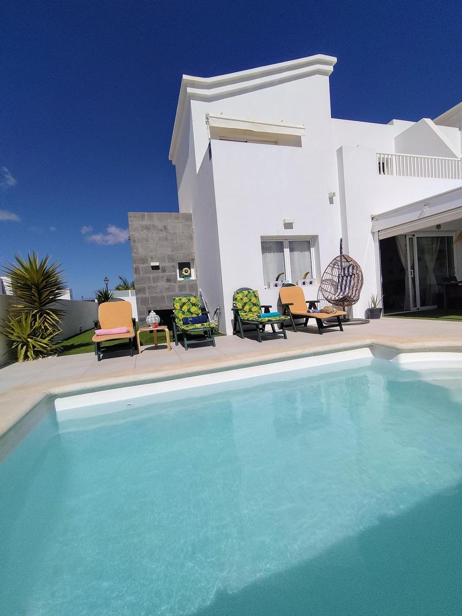 Lovely Villa Agua & Fuego,Heated Pool Playa Blanca  Luaran gambar
