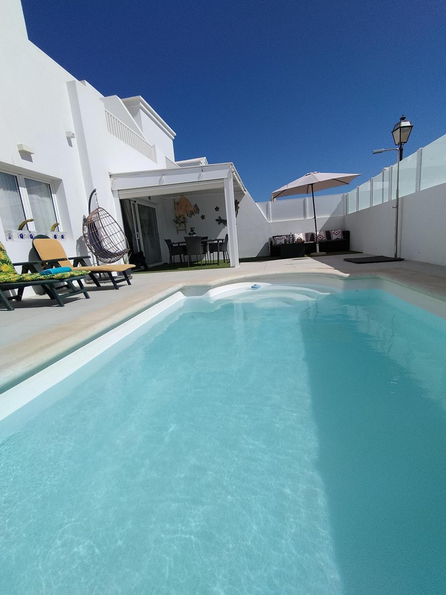 Lovely Villa Agua & Fuego,Heated Pool Playa Blanca  Luaran gambar
